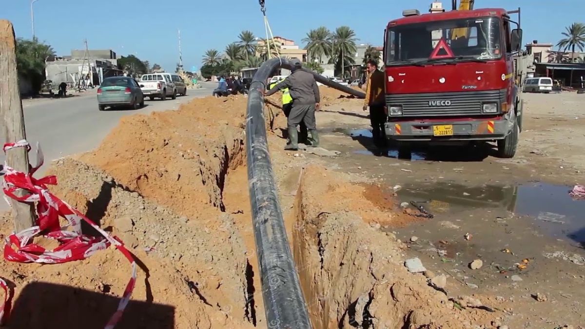 شبكة صرف صحي جديدة لحل مشكلة مستنقعات مياه البيفي بطرابلس