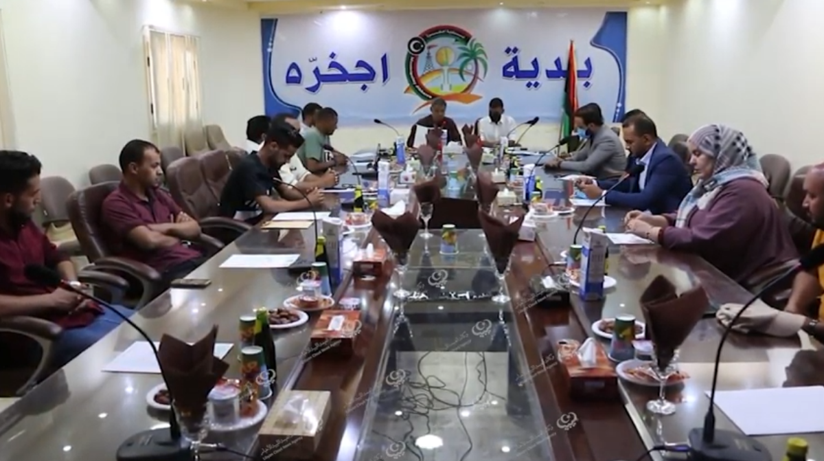 زيارة الفريق الاستشاري التابع للمنظمة الألمانية للتعاون الدولي (GIZ) إلى بلدية إجخرة