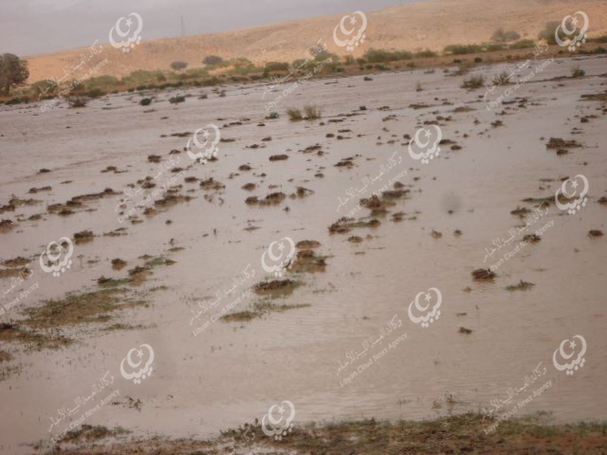 سيول الأودية بعد هطول الغيث غرب ليبيا