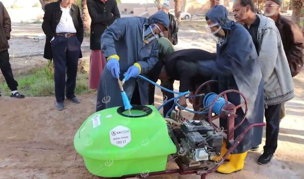 دورة تدريبية في غدامس لإعداد فنيين للقضاء على الحشرة القشرية الخضراء