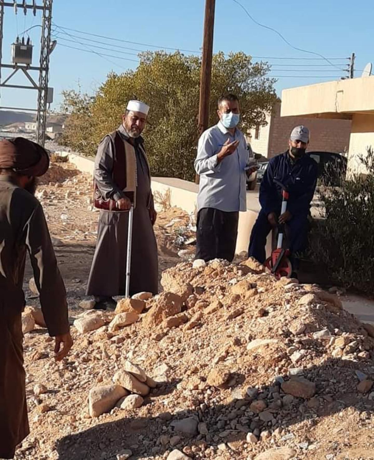 زيارة قسم الشبكات بشركة هاتف ليبيا الجبل الغربي لبلدية نسمة