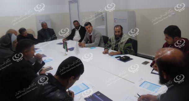 إدارة الجامعات الليبية تقوم بزيارة لأكاديمية الدراسات العليا اجدابيا