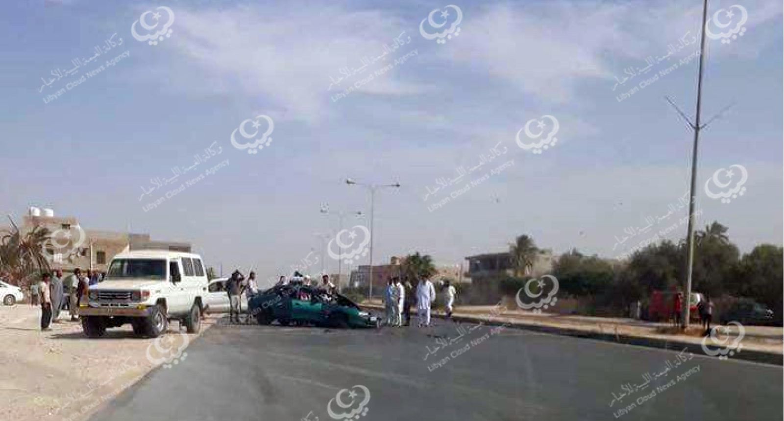 وفاة أب وأم  بعد سقوط قذيفة على سيارتهم