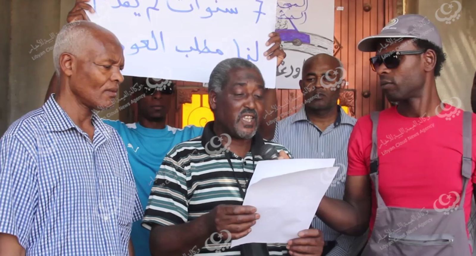 احتجاج بعض أهالي تاورغاء على إتفاق العودة