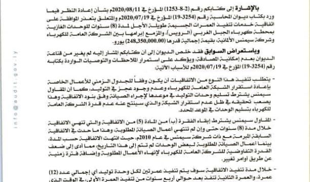 ديوان المحاسبة يؤكد عدم قبوله المصادقة على العقود بالتكليف المباشر تحت أي ظرف