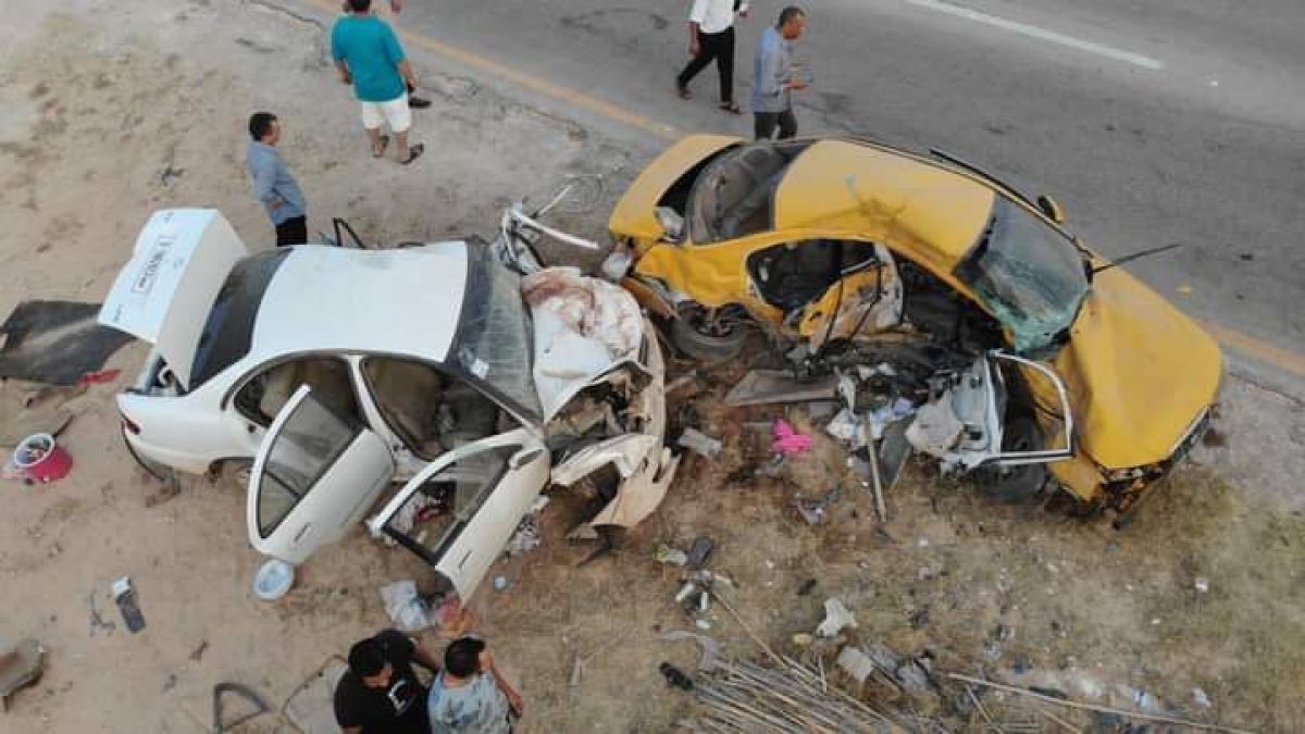 وفاة (7) في حادث مروري على الطريق الساحلي غرب زوارة - وكالة الغيمة