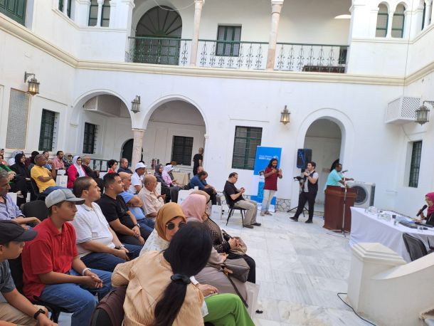 الوفد الشبابي الممثل للجمعية التّونسيّة لبيوت الشباب يزور الأماكن السياحية في الجبل الأخضر