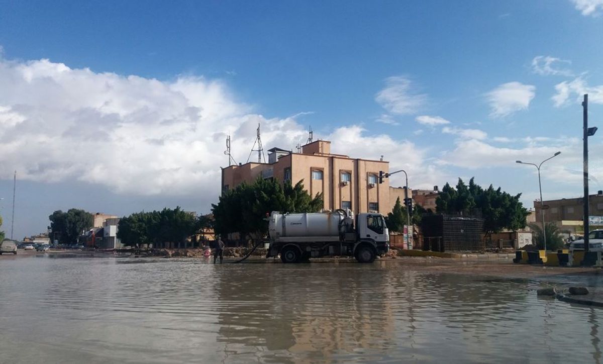 بسبب سوء الأحوال الجوية عطلة لمدة يومين بمدارس اجدابيا