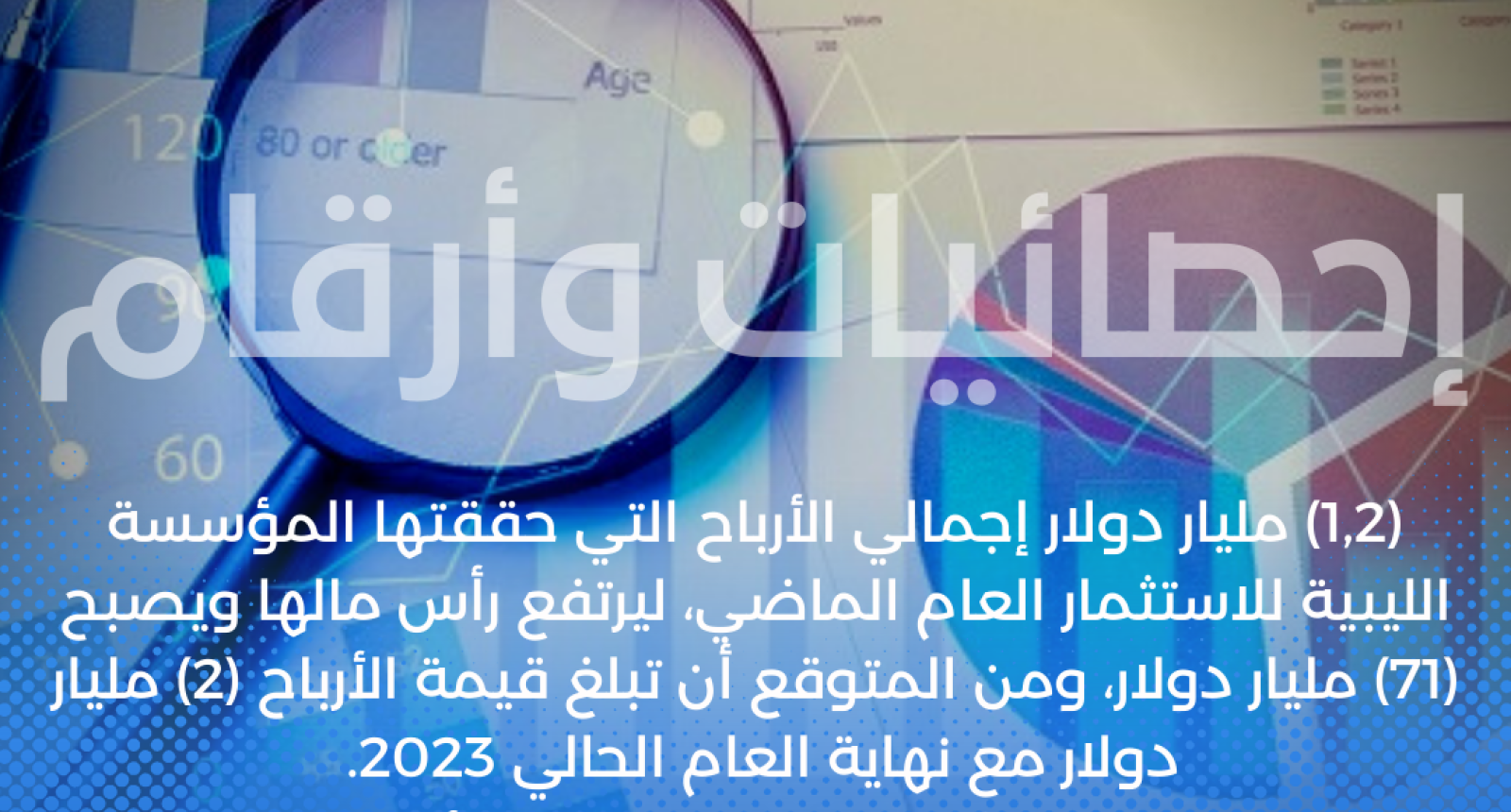 (1,2) مليار دولار إجمالي الأرباح التي حققتها المؤسسة الليبية للاستثمار العام الماضي