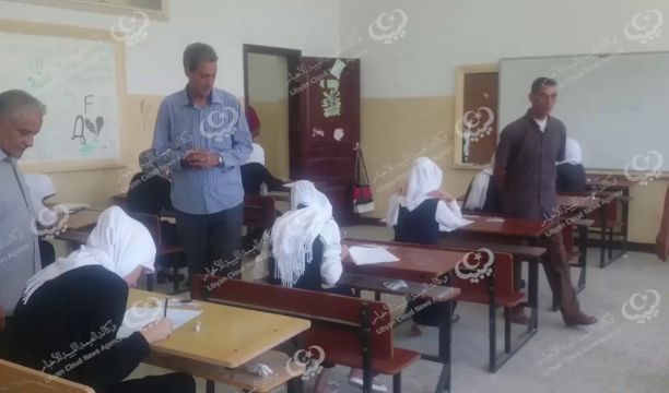 600 طالب يواصلون امتحانات الثانوية العامة في زوارة