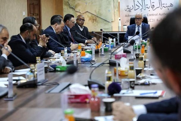زيارة رئيس الوزراء بالحكومة الليبية إلى مدينة البيضاء