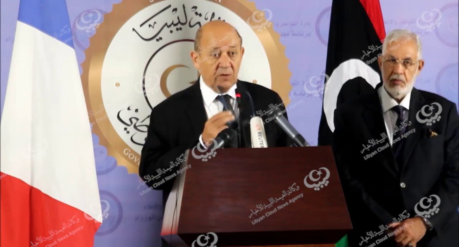 تصريح وزير الخارجية الفرنسي في زيارته الأولى لليبيا