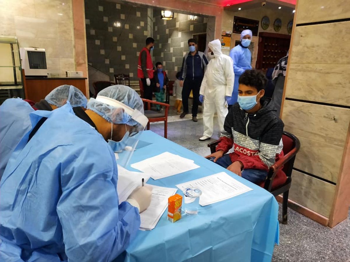 كشف صحي للمسافرين العائدين من الخارج بمقار الحجر الصحي في البيضاء 1 كشف صحي للمسافرين العائدين من الخارج بمقار الحجر الصحي في البيضاء