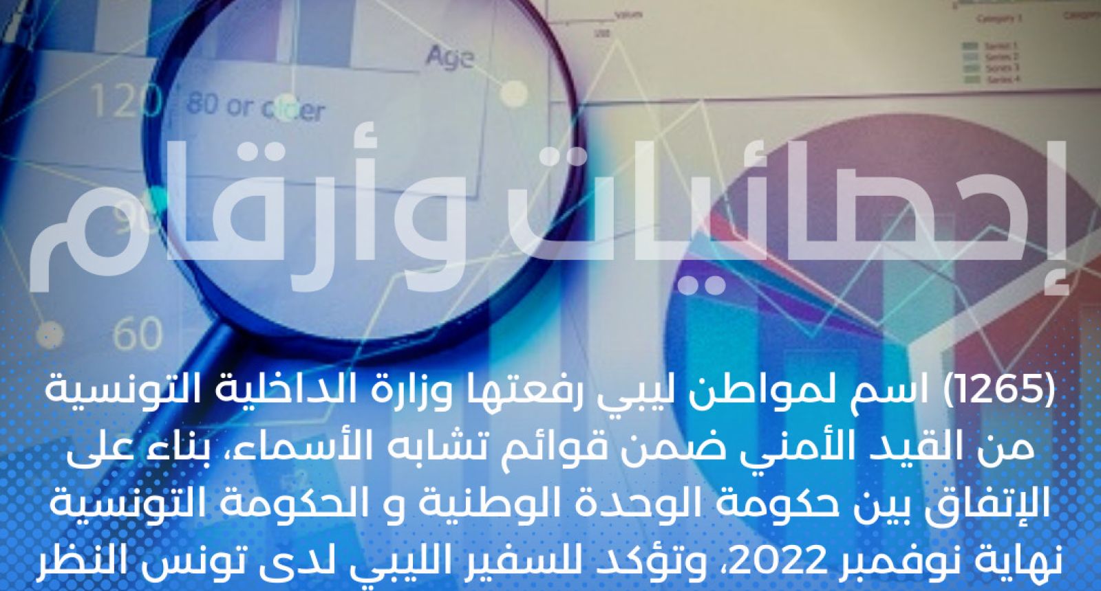 (1265) اسم لمواطن ليبي رفعتها وزارة الداخلية التونسية من القيد الأمني ضمن قوائم تشابه الأسماء