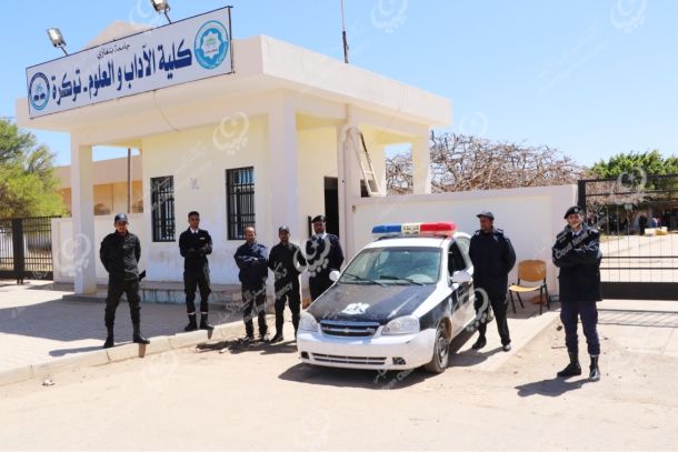 اندلاع حريق بإحدى محطات الوقود بصبراتة