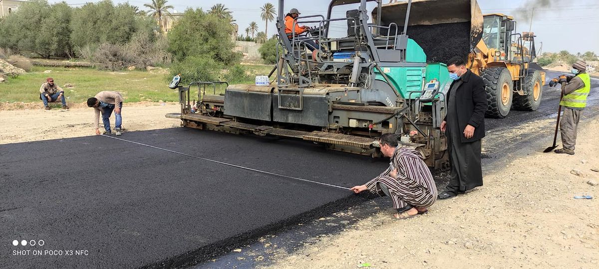 الانتهاء من تنفيذ مشروع صيانة طريق كلية التربية بسوق الثلاثاء بزليتن