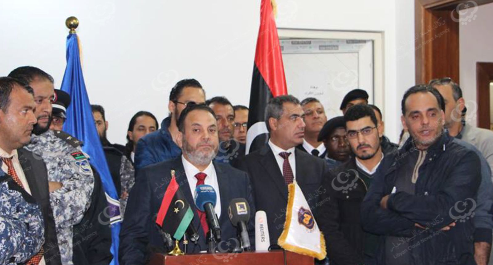 مؤتمر صحفي لوزير الداخلية وممثلي بعض السفارات الأفريقية