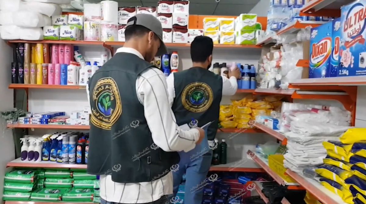 جولة تفتيشية للحرس البلدي على المحال التجارية في كاباو