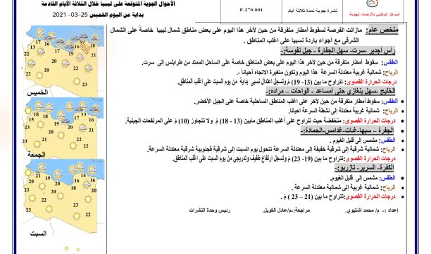 إدارة الخدمات الصحية بني وليد تتابع عمل العيادات والمصحات الخاصة بالمدينة