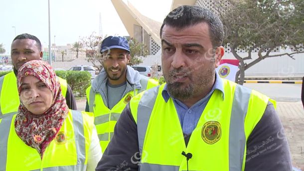 الحرس البلدي بني وليد يتابع إجراءات العمالة الوافدة