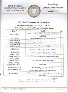  تحديد منتصف اكتوبر القادم موعداً لبداية العام الدراسي